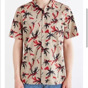 Obey short sleeve button down shirt
